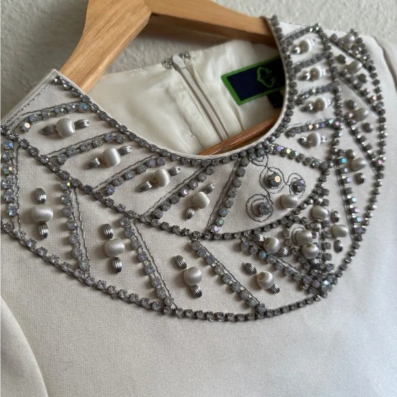 C. Wonder Cream Embellished Blouse - Picture 4 of 10